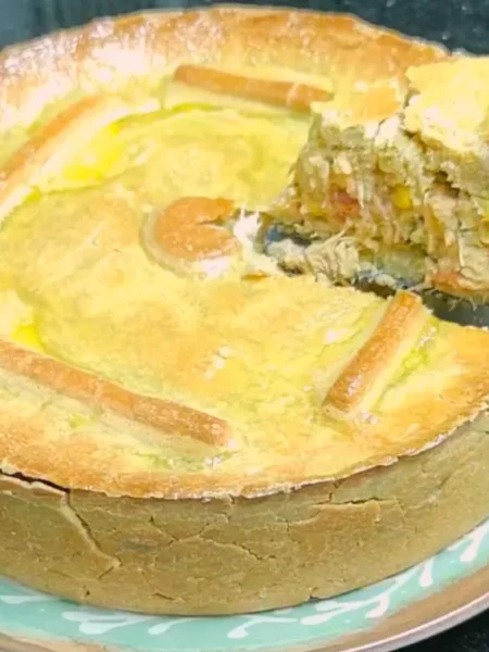 Empadão de frango sem glúten e sem leite