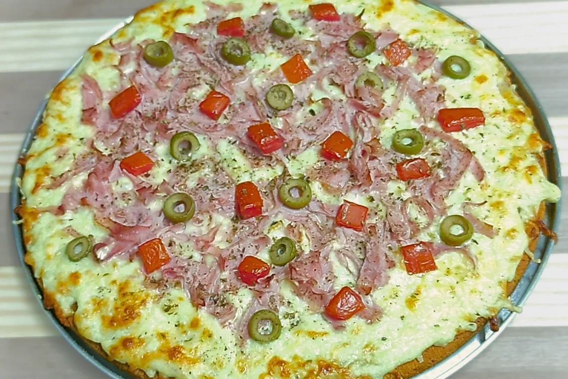 Pizza de Liquidificador Sem Glúten