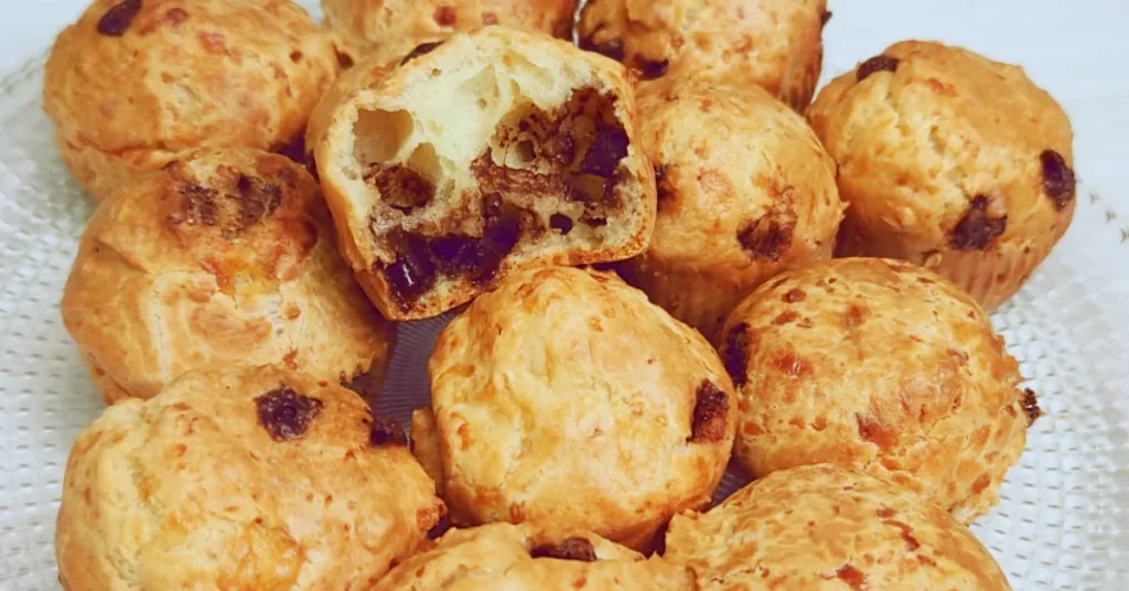 Muffin sem glúten com Gotas de chocolate