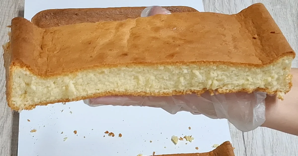 Pão de ló sem glúten simples e fofinho
