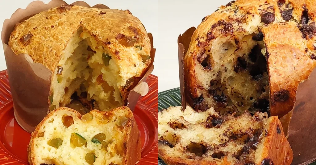Panetone e Chocotone de Pão de Queijo