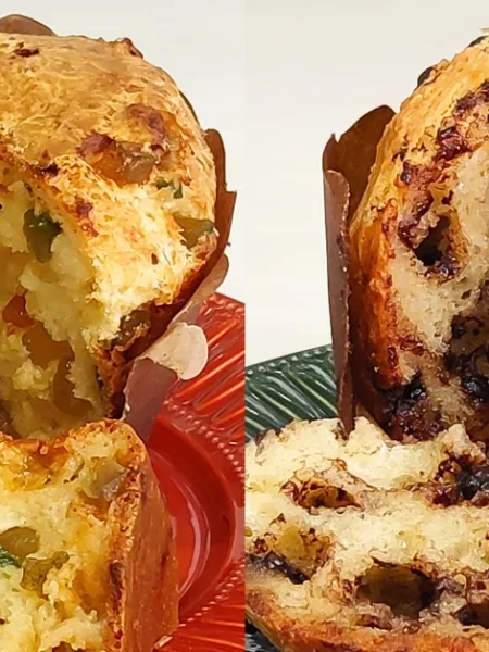Panetone e Chocotone de Pão de Queijo