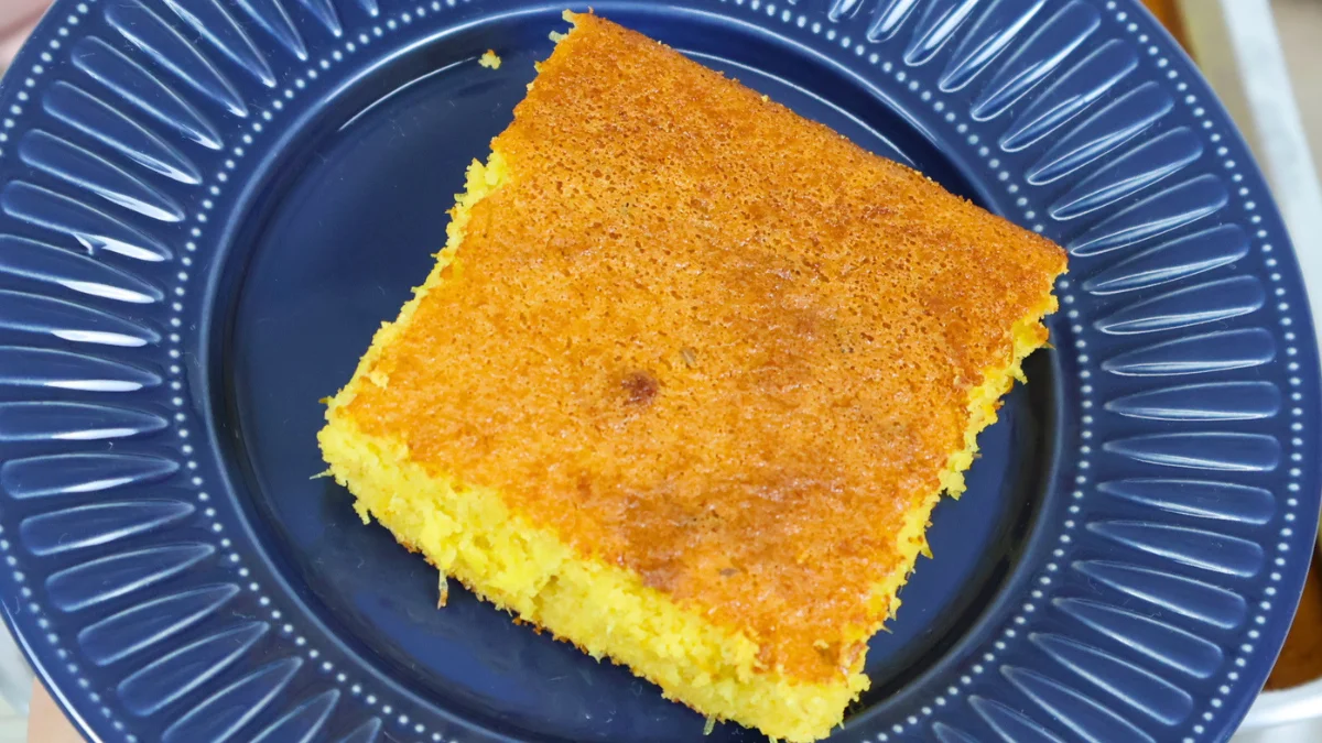 bolo de fubá com milho verde de latinha